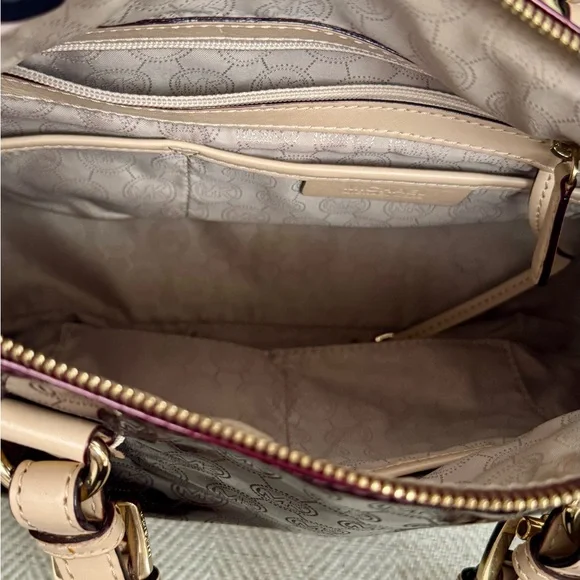 Michael Kors Deep Red Patent Leather Satchel - Picture 16 of 16